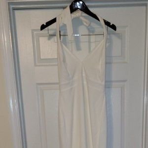 NWT Windsor Luna Halter A-Line Formal Dress, Off White, size XL
